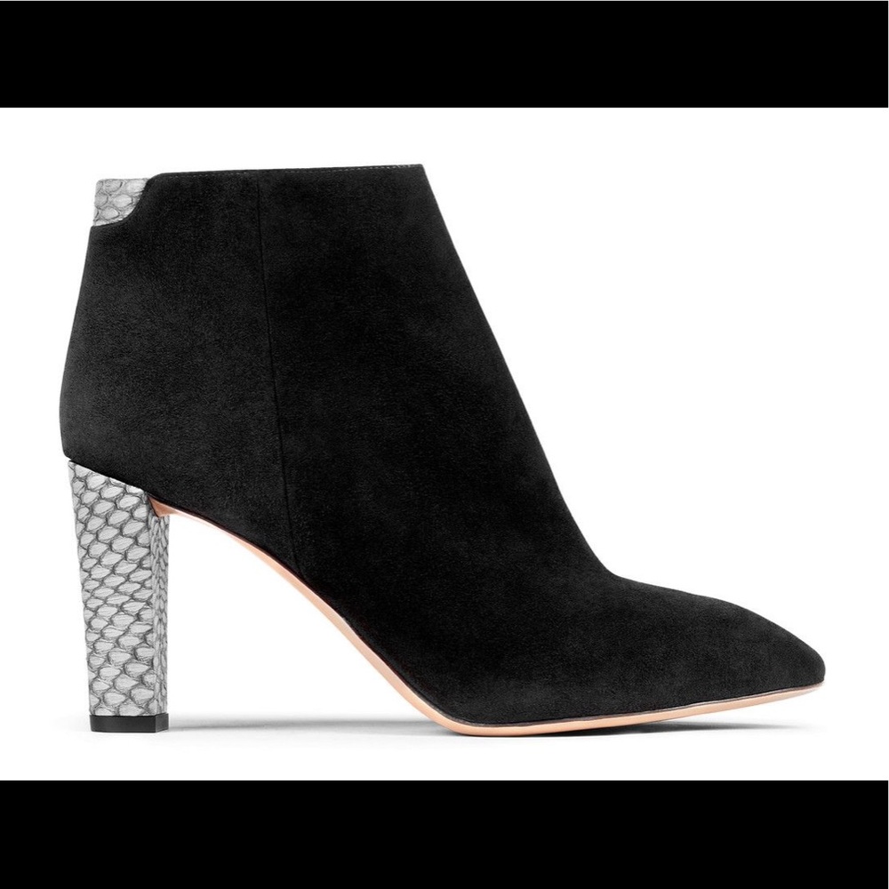 Acne Studio Alba Suede Con Black Booties
